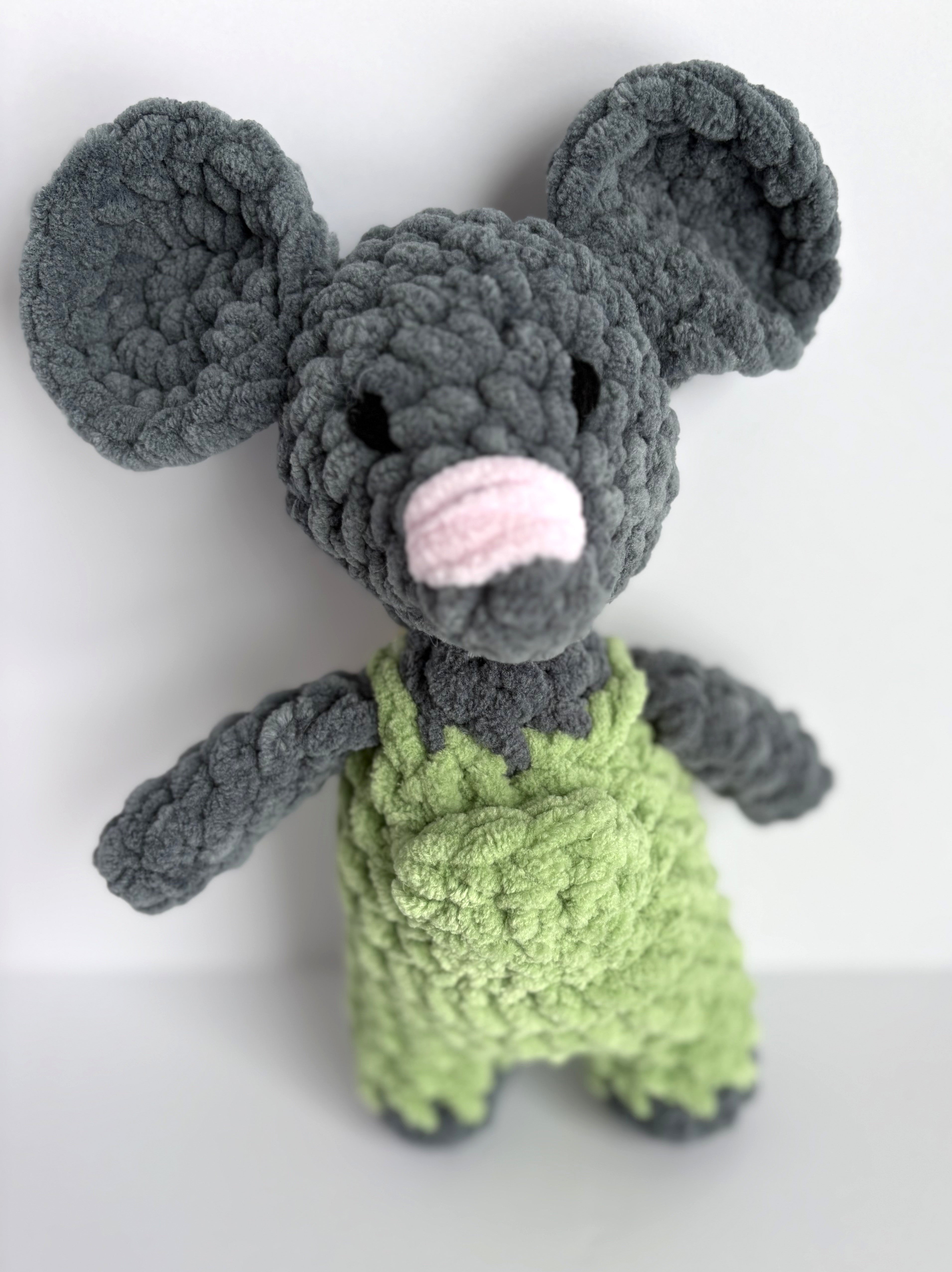 Mouse Plushie, Sewn Eyes
